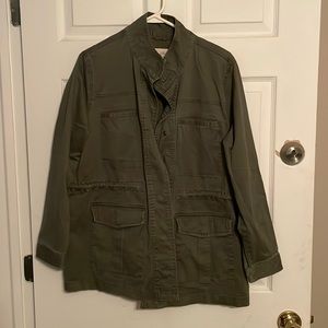 Universal thread spring coat. Women’s XL olive green utility jacket